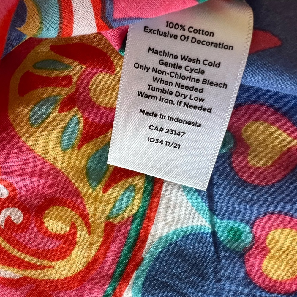 Talbots multicolor tie-front tunic - Picture 15 of 15